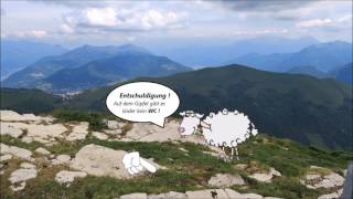 Monte Generoso -  Wilde Pfingstrosen und Mario Bottas's Steinblume  /// 1. Juni 2017