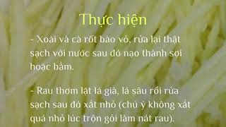 Cách làm món Gỏi Xoài dùng chay | Món Chay Ngon #short