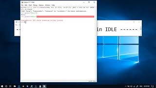 Start Coding in IDLE : Python Environments Setup - Tips & Tricks