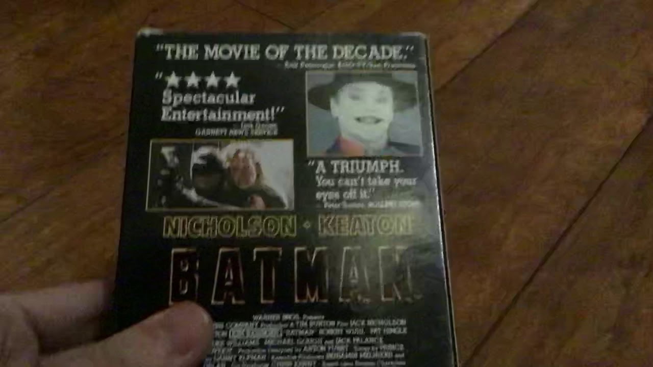 Batman 1989 VHS - YouTube