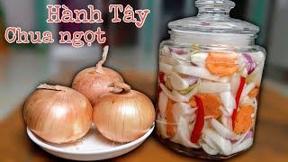 Cách làm HÀNH TÂY ngâm CHUA NGỌT | HM together