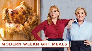 The Best Modern Weeknight Meals: One-Hour Broiled Chicken and Pan Sauce & Modern Cauliflower Gratin