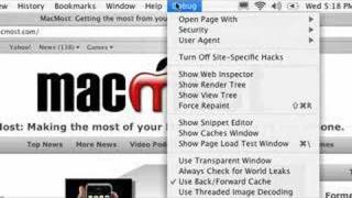 MacMost Tutorial: Safari Debug Mode