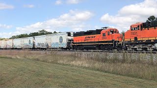 BNSF Manifest with ex Santa Fe GP35u now BNSF GP39-3