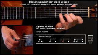 Aquarela do Brasil (Brazil) - Bossa Nova Guitar Lesson #16: Partido Alto Phrase Variation