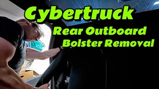 How to remove the 2024 Tesla Cybertruck Rear Outboard Seat Bolster