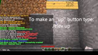 Minecraft Plugins: Elevators: How to create an Elevator