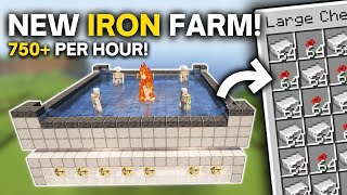 Minecraft Best IRON Farm in 1.21+ NEW DESIGN - 450 P/H!