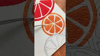 easy tissue paper art | fruits painting with tissue paper #shorts #youtubeshorts