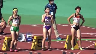 少年A女子100m決勝_第77回国体陸上北海道選考会20220813