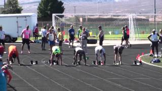 Don McGee runs the 100 meter at 2015 Huntsman World Senior Games