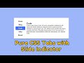 The Ultimate Guide to Vertical Tabs with Slide Indicators: HTML & CSS