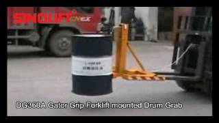 SINOLIFT DG360A Gator Grip Forklift mounted Drum Grab