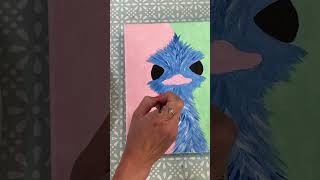 How to paint an Emu | Easy Art #shorts