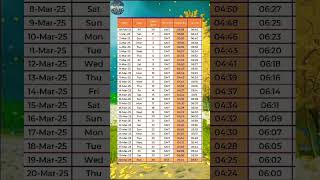 Ramadan calendar 2025❣️ | Islamic calendar 2025 #2025 #islamiccalendar2025 #youtube #shots #ramadan