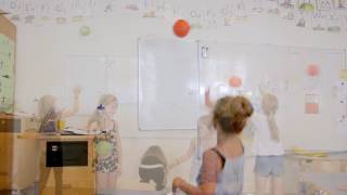 Håndbold i skolen, øvelse: Vægspil