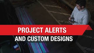 Project alerts and create custom lighting designs with dynamic ground projection from TI DLP® Auto