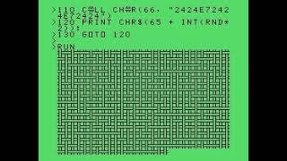 TI-99/4A Threaded Pattern v1 (TI BASIC)
