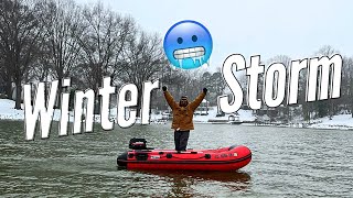 Boating in the Snow