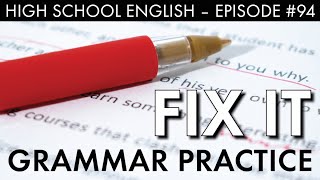 Real-world grammar + proofreading practice