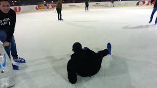 ice skating fail lizgaliste skopje macedonia