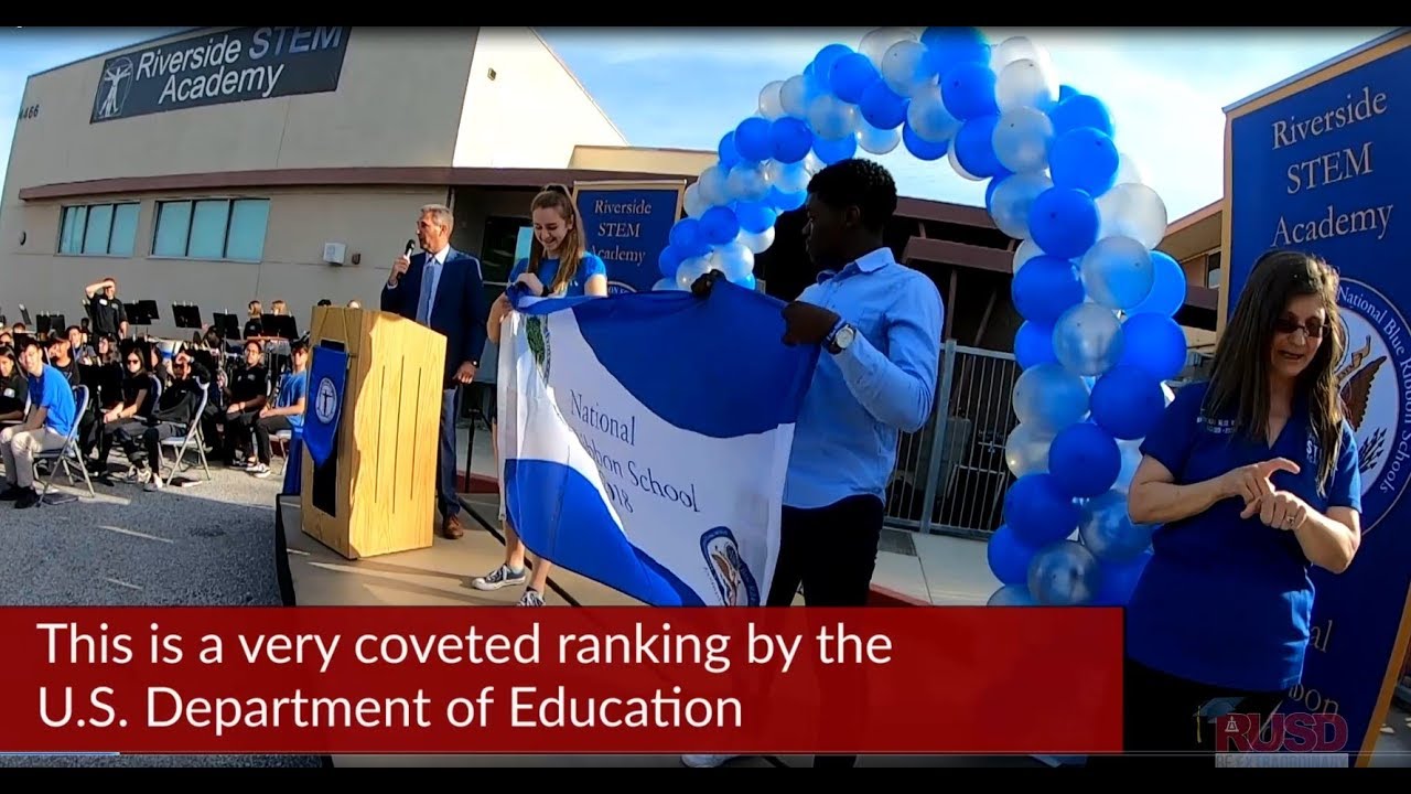 Riverside STEM Academy Gets National Blue Ribbon - YouTube