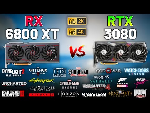 RX 6800 XT против RTX 3080 в 2023 г. (тест в 20 играх) 1440p и 4K