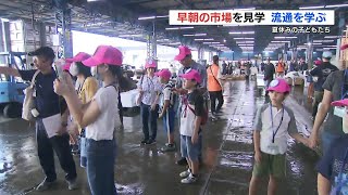 アグリ魚魚(ギョギョ)キッズ！　小学生が早朝の市場を見学