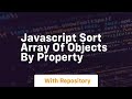 javascript sort array of objects by property