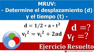 Desplazamiento y tiempo - Ejercicio resuelto