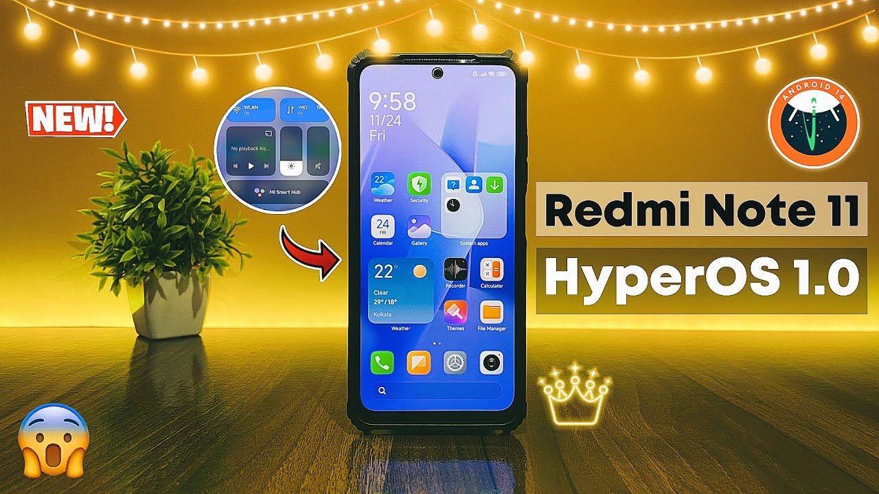 Install HyperOS V1.0 Android 14 On Redmi Note 11 🔥 - YouTube