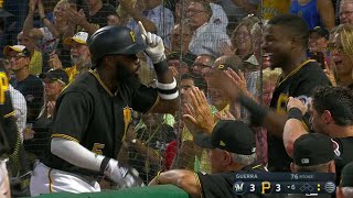 MIL@PIT: Harrison drills a two-run homer to right