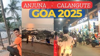 Anjuna Beach \u0026 Calangute Beach Tour Day - Night View | Goa Tour 2025 | Mr Roaming