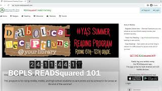 READSquared How-to for Burke County Public Library Summer Reading Program