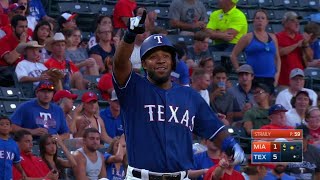 MIA@TEX: Andrus triples down the right-field line