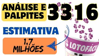 LOTOFÁCIL 316 | ANÁLISE DE PARES E ÍMPARES MOLDURA E MIOLO