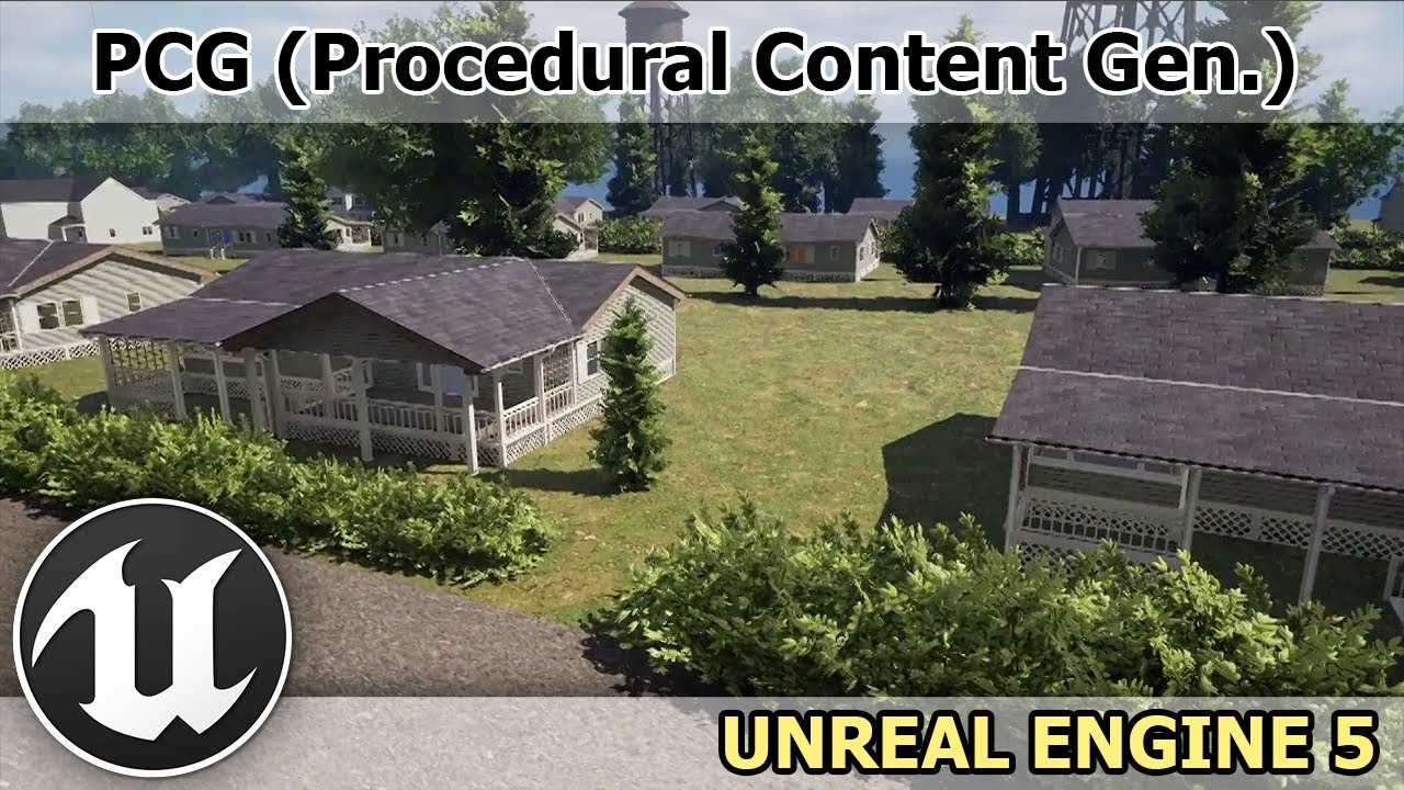 UE5.2 | PCG | Unreal Procedural Content Generation | Suburban City ...