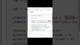 Positioning with tkinter grid system #2 ||GUI #python #coding #tkintertutorial #trending