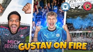 PETERBOROUGH UNITED VS WALSALL FC | GUSTAV ON FIRE | EFL CUP