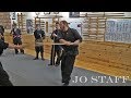 Martial Arts Jo Staff practice