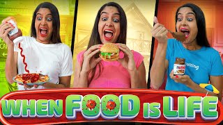 When FOOD is LIFE 🍔🍕 | Life of a Bhukkad | Comedy | Anisha Dixit