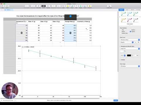 Here's How To Do Your IB Physics IA Graph With Mac's Numbers - YouTube