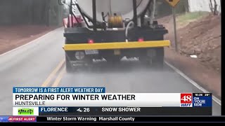 Huntsville, Madison County leaders prepare roads for severe winter weather