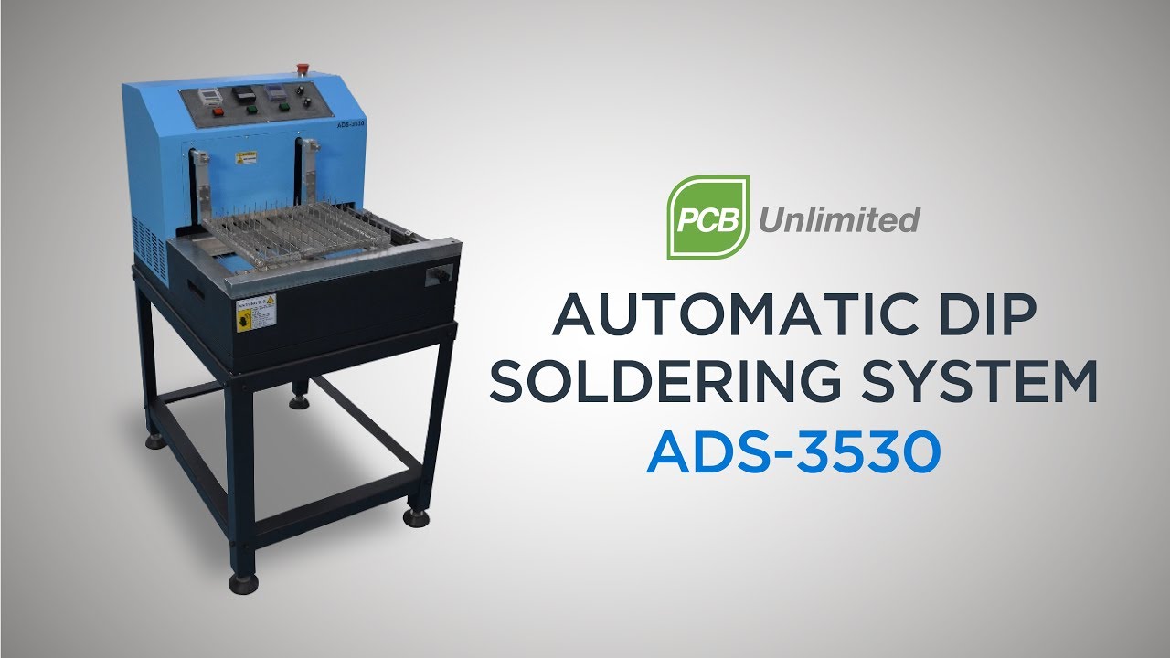 ADS-3530C - Auto Dip Soldering Machine - YouTube