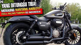 MOTOR CRUISER PALING TAMPAN SE-INDONESIA TIBA‼️SUARA MERAUNG NANTANG HARLEY, KEEWAY BENDA V252C 2023