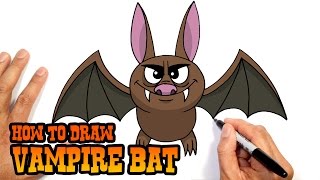 How to Draw Halloween Vampire Bat | Drawing Lesson