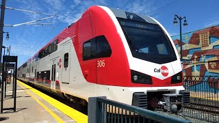 New Train! Caltrain 2022 Stadler KISS EMU Car #3056 - Local Train #118 - San Francisco to San Mateo