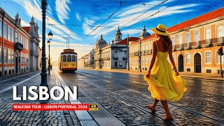 LISBON PORTUGAL 🇵🇹|| Walking Tour of LISBON Portugal || Travel Guide 2024 || 4K