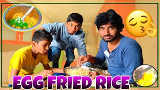 ఈ చల్ల వాతావరణం కి వేడి వేడి Egg Fried Rice 😋😋 l Puli Srivardhan vlogs