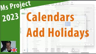 MS Project 2023 ● Add Holidays to Calendar ● Simple
